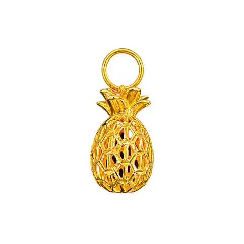 916 GOLD PENDANT 3D PINEAPPLE image 1