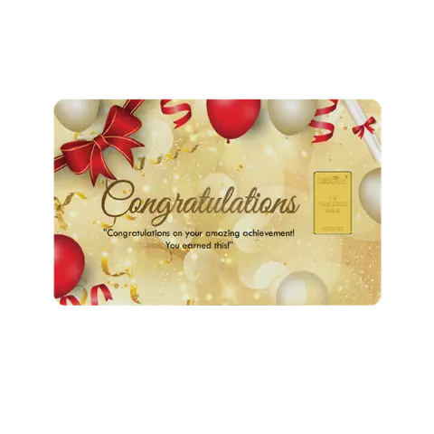 NEXIGOLD CELEBRATIONS GOLD BARS — NEXIGOLD CONGRATULATION
