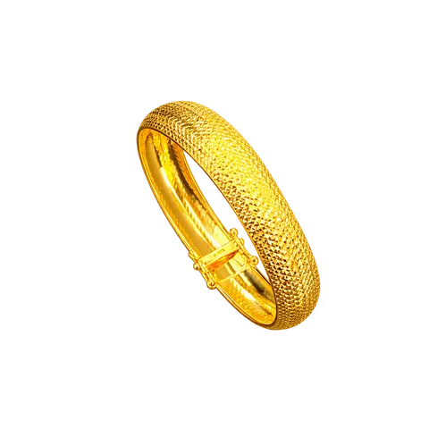916 GOLD BANGLE FANCY image 1