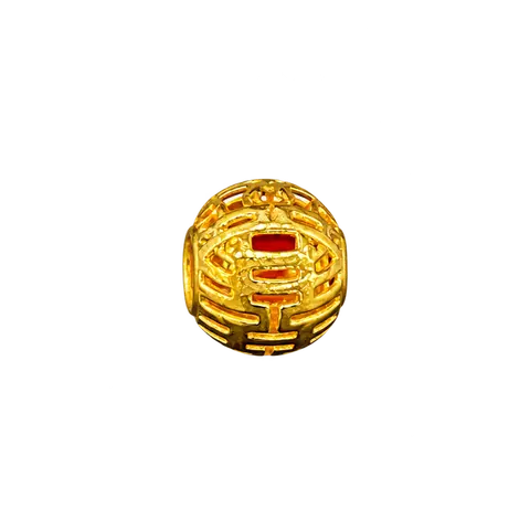 916 GOLD BEAD & CHARMS AUSPICIOUS image 1