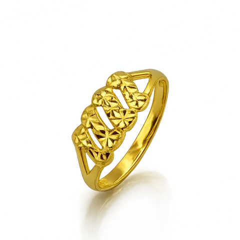916 GOLD RING DAISY BLOOM