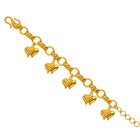 916 GOLD BRACELET CANDY TWIN LOVE image 1