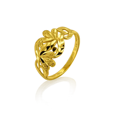 916 GOLD RING DAISY