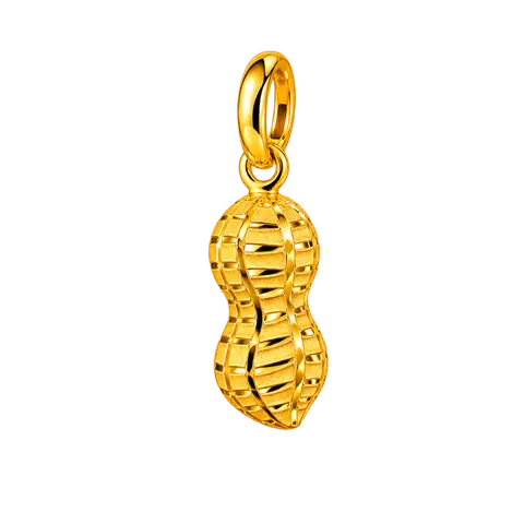 916 GOLD PENDANT LUCKY PEANUT image 1
