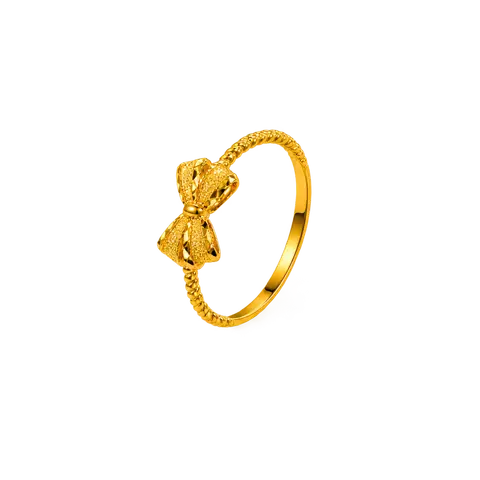 916 GOLD RING SMALL RIBBON image 1