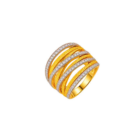 916 GOLD RING MULTI BAND image 1