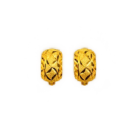916 GOLD EARRING KLASIK image 1