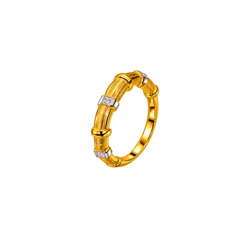 916 GOLD RING BAMBOO CHROME image 1