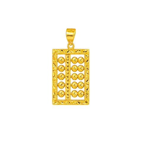 916 GOLD PENDANT CLASSIC ABACUS image 1
