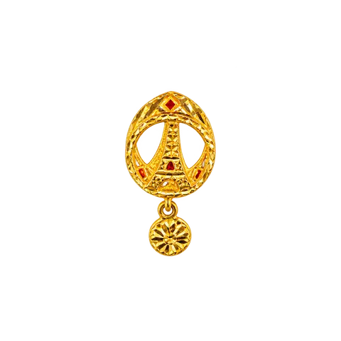 916 GOLD BEAD & CHARMS EXQUISITE EIFFEL TOWER image 1