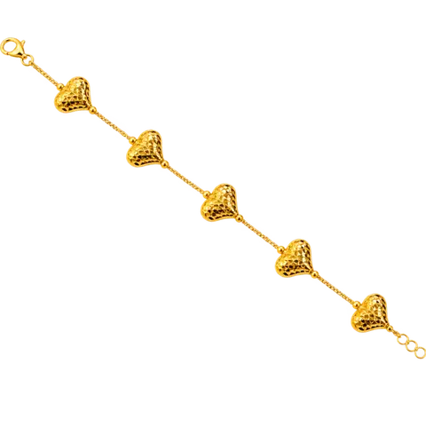 916 GOLD BRACELET LOVE HEART image 1