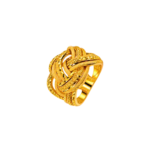 916 GOLD RING WOVEN image 1