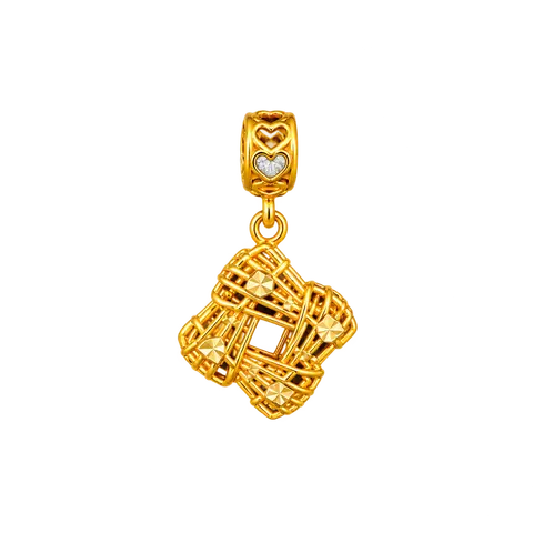 916 GOLD BEAD & CHARMS KETUPAT RAYA image 1