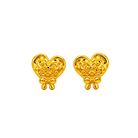 916 GOLD BEADS & CHARMS LOVE RIBBON image 1