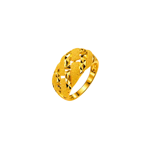 916 GOLD RING INTERWOVEN TEXTURED image 1