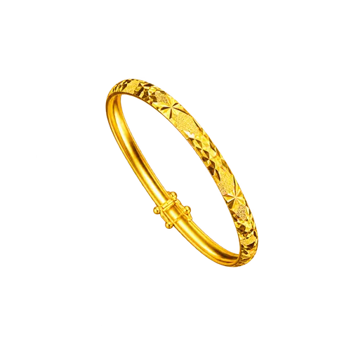 916 GOLD  BANGLE SPARKLING STAR image 1