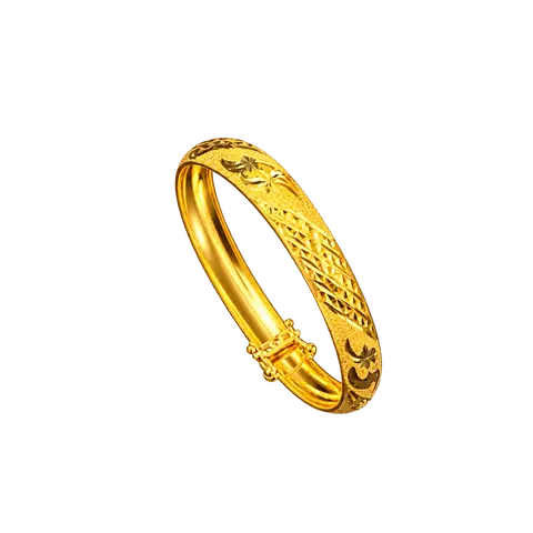 916 GOLD  BANGLE CLASSIC STYLE — 8.21GM / 5.2CM