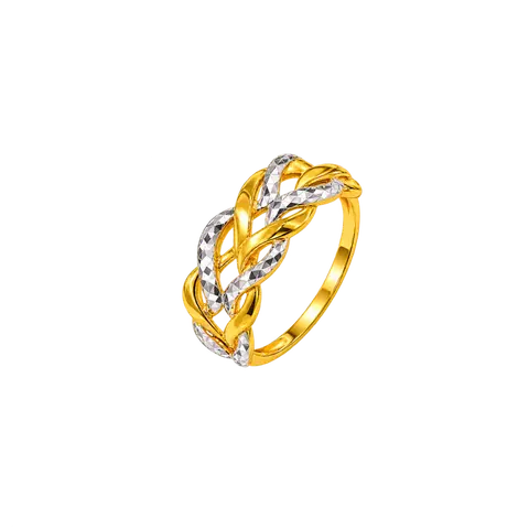 916 GOLD RING BRAIDED image 1