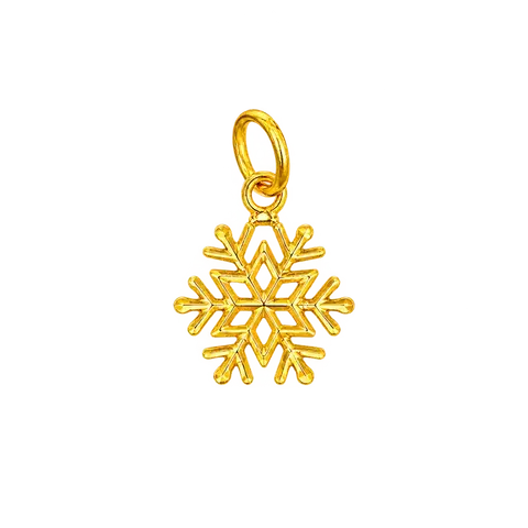 916 GOLD PENDANT SNOW image 1