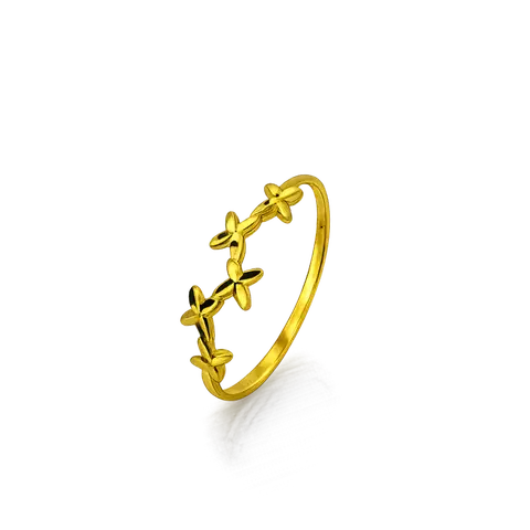 916 GOLD RING FLOWER