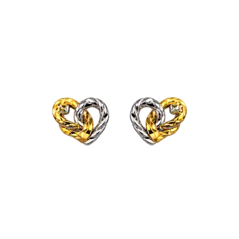 916 GOLD EARRING LOVE INFINITY image 1