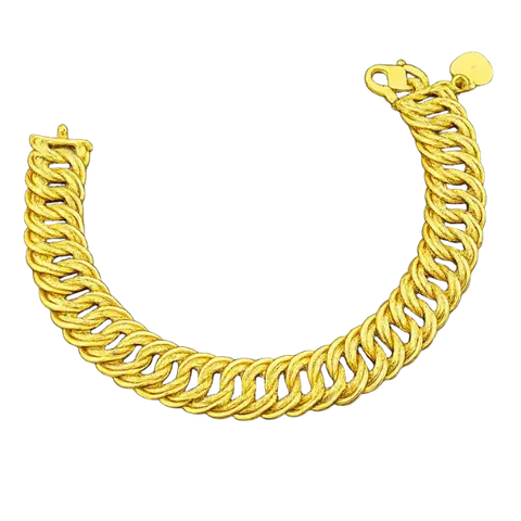 916 GOLD BRACELET DOUBLE COCO