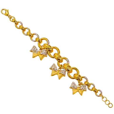 916 GOLD BRACELET CANDY RIBBON image 1