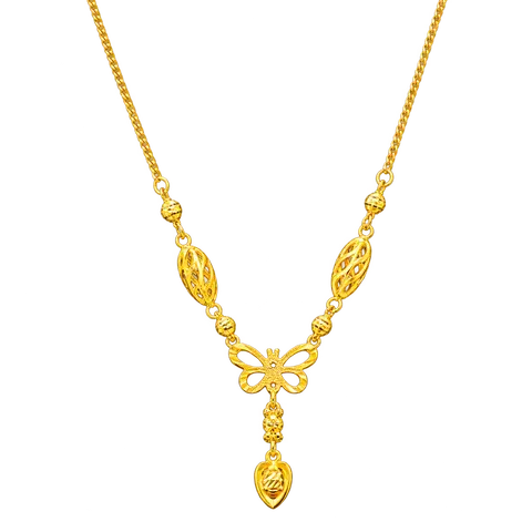 916 GOLD CHAIN CHOKER BUTTERFLYS image 1