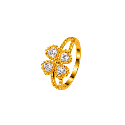 916 GOLD RING SAKURA image 1