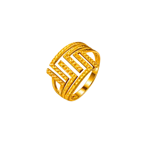 916 GOLD RING LATTICE image 1