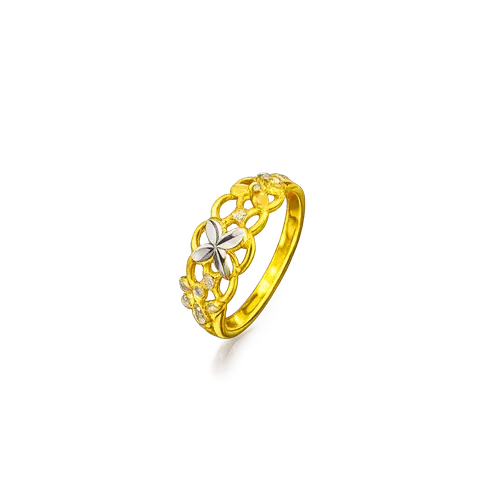 916 GOLD RING BLOOMING DAISY