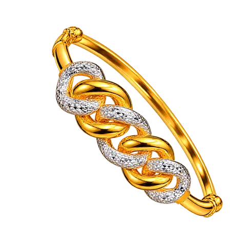 916 GOLD  BANGLE COCO CHROME — 23.36GM / 5.80CM