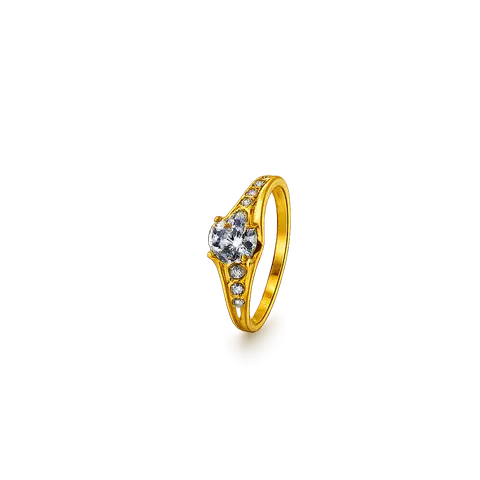 916 YELLOW GOLD INFINITY GRACE RING