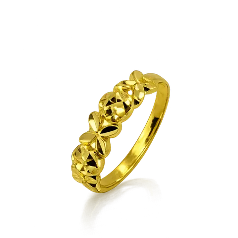 916 GOLD RING FLOWER ELEGANT