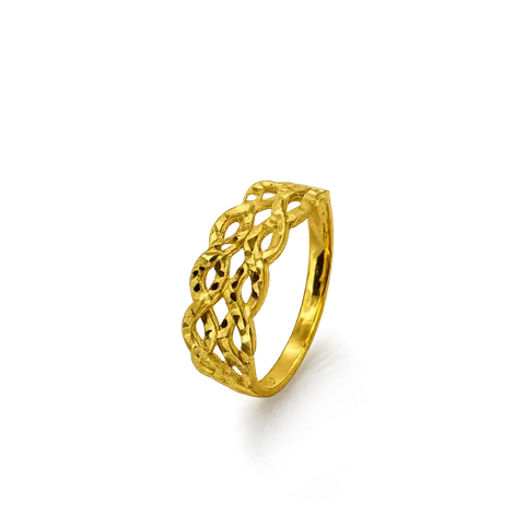 916 GOLD RING INFINITY
