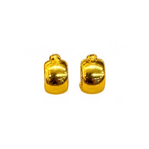 916 GOLD EARRING HIGH POLISH image 1