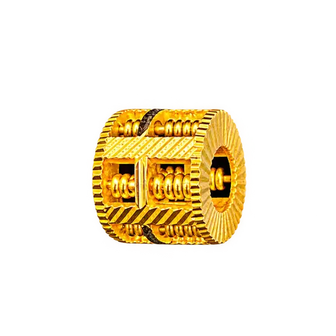 916 GOLD PENDANT ABACUS DRUM image 1