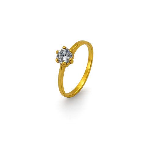 916 GOLD ZIRCON RING