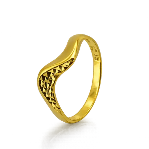916 YELLOW GOLD RING ELEGANT