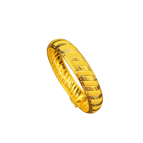 916 GOLD  BANGLE OMEGA STYLE — 10.74GM / 5.2CM