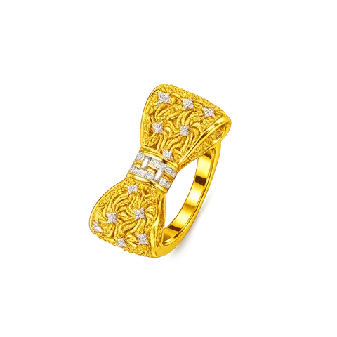 916 GOLD RING RIBBON CHROME image 1